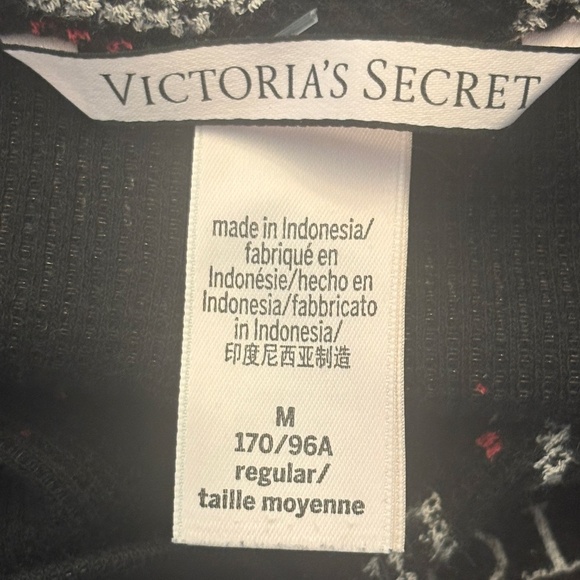 NWOT Victoria's Secret Snowflake Print Thermal Lounge Long John Pajamas M - Picture 5 of 5